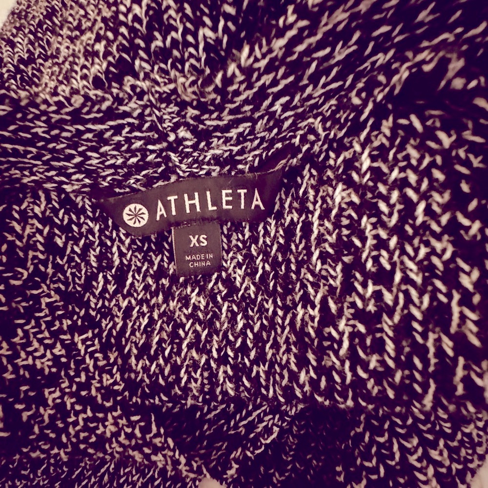 Athlete Switchback Pullover Sweater Black Marl - image 3